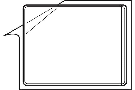 Vinyl Pouches Sign Holders with Adhesive-20 pieces