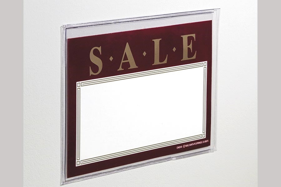 Vinyl Pouches Sign Holders with Adhesive-10 pieces