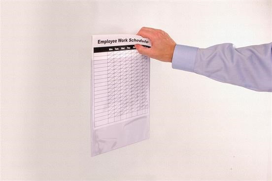 Vinyl Pouches Sign Holders with Adhesive-20 pieces