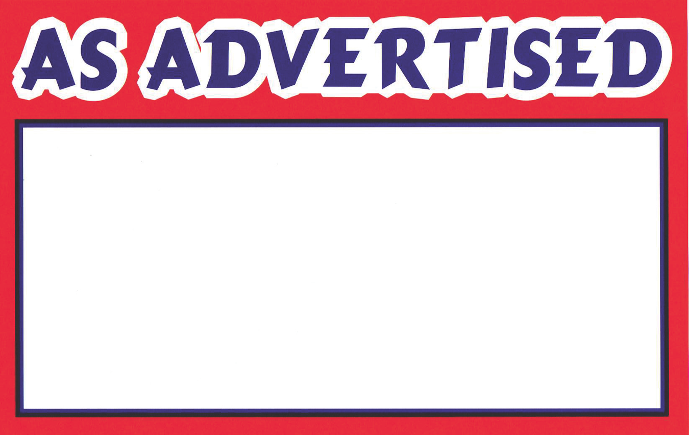Advertised-Shelf-Signs-and Retail-Price-Cards