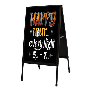 A Frame Sign Holder Frame- Black Metal