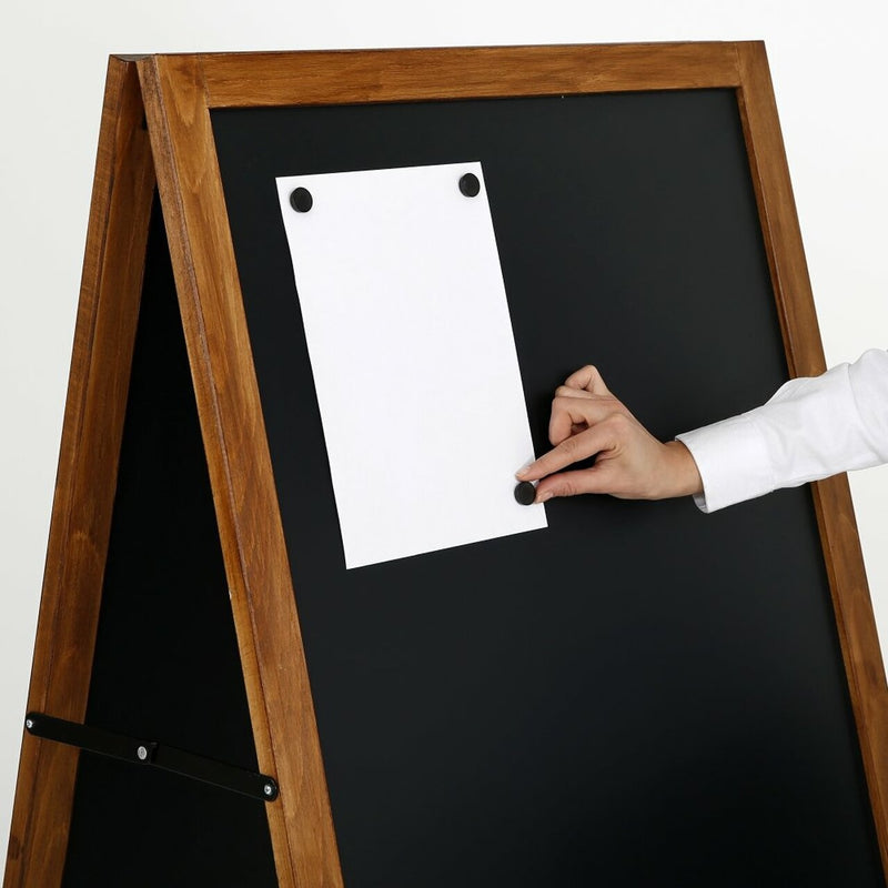 A Frame Wood Sidewalk Sign Holder with Magnetic -23.6" x 57.09"