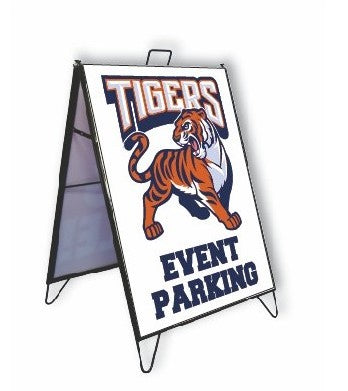 Metal A-Frame Sign Holder & Custom Insert Set – 18"×24"