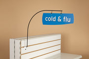 Aisle Marker Curved Sign Holders-Metal