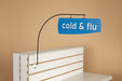 Aisle Marker Curved Sign Holders-Metal