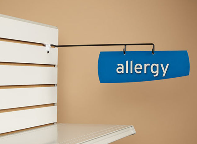 Aisle Marker Aisle Violators Straight Arm Sign Holders for Slatwall or Pegboards-10 pieces