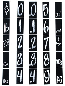 Accordion Pricing Strips Sign Sets-Price Sign Strips-5 sets of 5 strips - screengemsinc