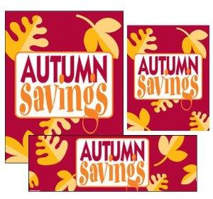 Mini Autumn Sale Retail Sale Event Sign Kit