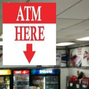 Ceiling danglers ATM. 