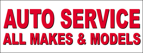 Auto Service Vinyl Banner