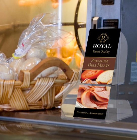 Acrylic Counter Top Literature Holders- 5 pieces