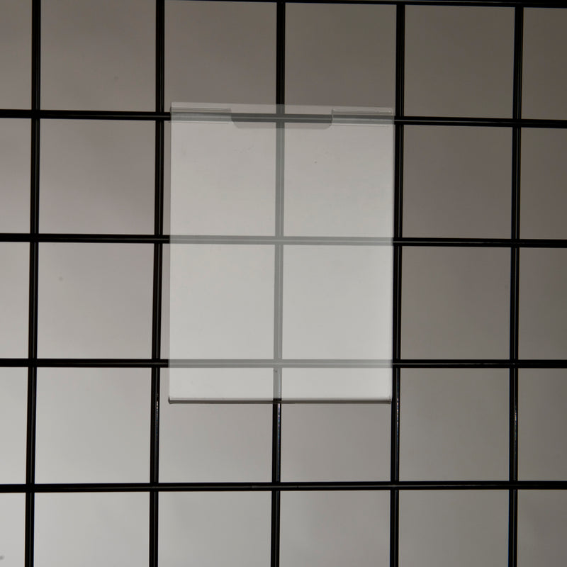 Acrylic Sign Holders for Gridwall-5 1/2"W x 7"H-24 pieces VALUE PACK