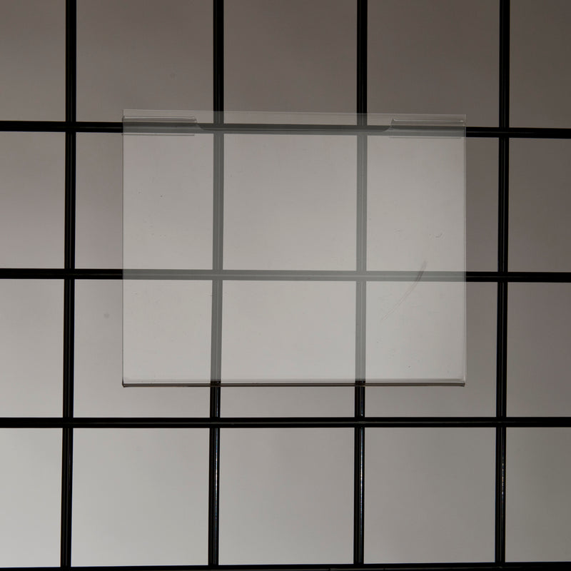 Acrylic Sign Holders for Gridwall-7"W x 5-1/2"H-24 pieces VALUE PACK