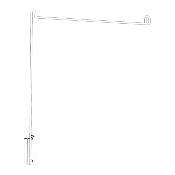 Aisle Marker Aisle Violators L Shaped Sign Holders-Magnetic