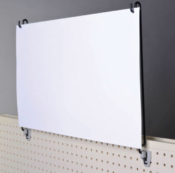 Black Gondola Sign Holders-Vertical Mount-10 pieces