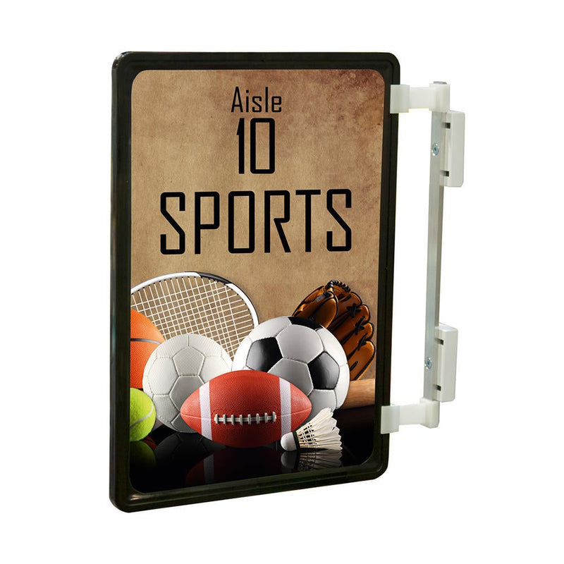 Aisle Markers Aisle Directory Sign & Magnetic Holder Set-8.5 x 11