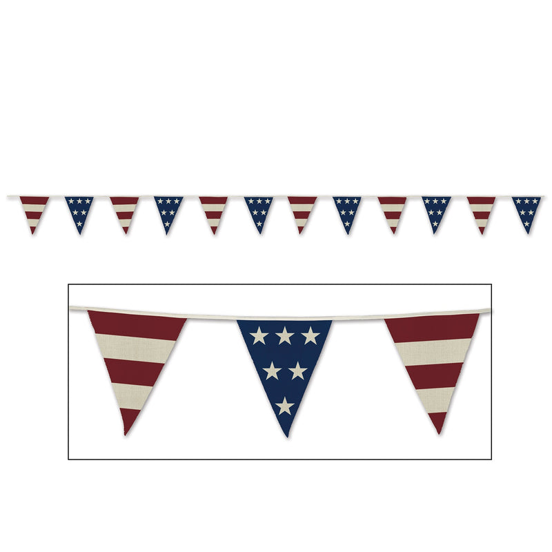 Americana Indoor-Outdoor Pennants-12 pieces