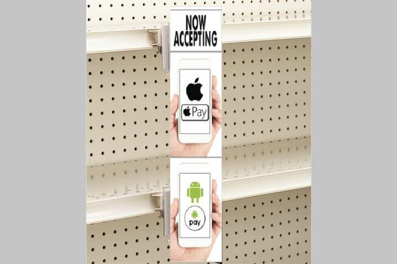 Apple Pay-Google Pay Aisle Violator Sign