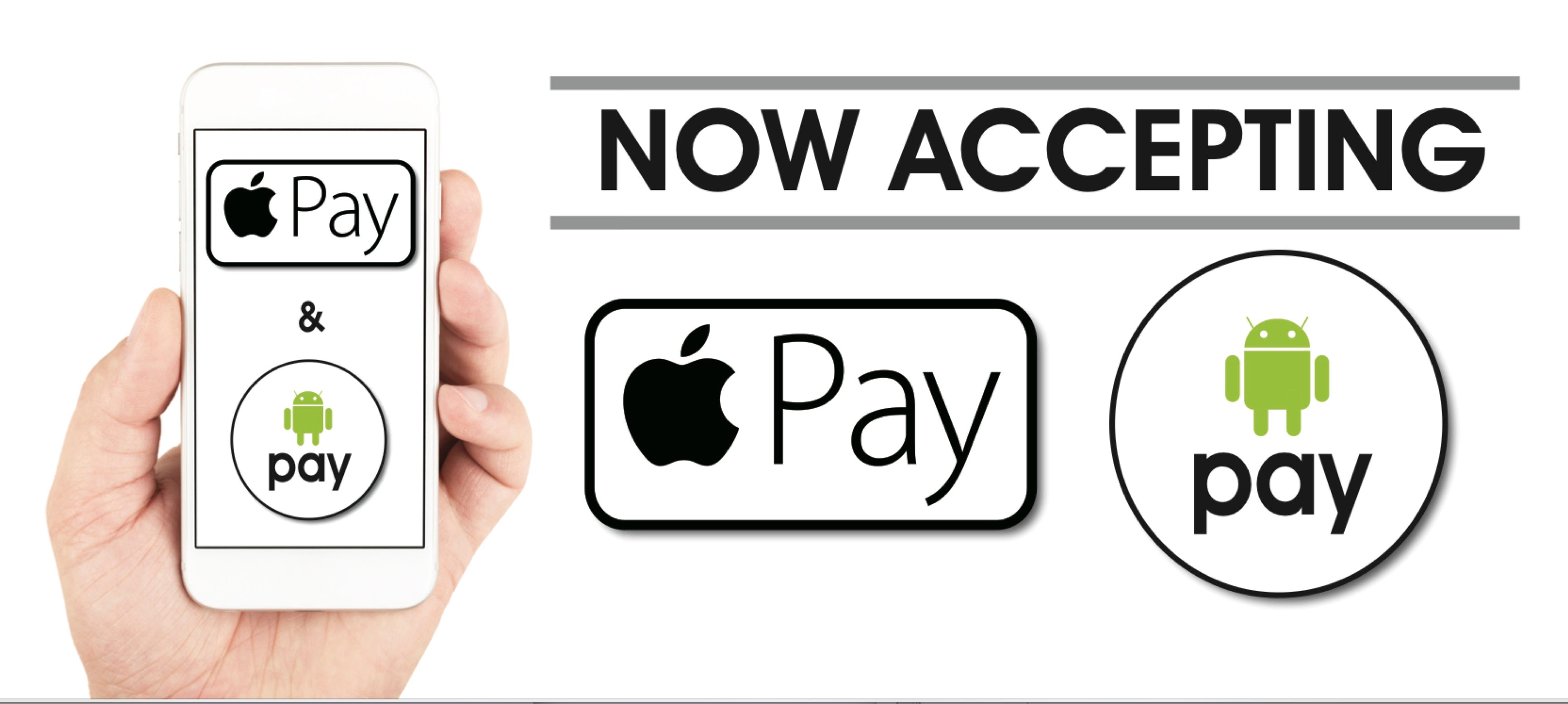 Apple Pay-Google Pay Hanging Signs-Ceiling Danglers — screengemsinc