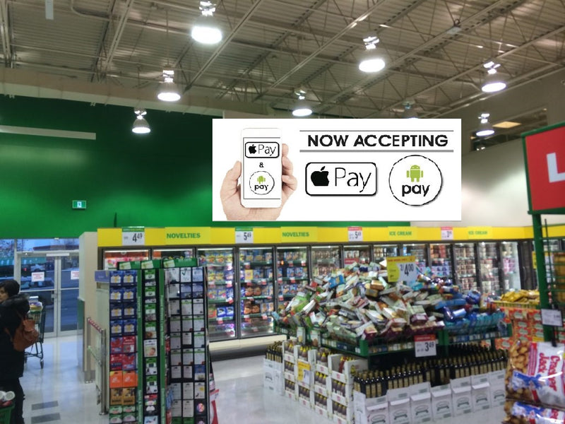 Apple Pay-Google Pay Hanging Signs-Ceiling Danglers