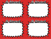 As Advertised Starburst Shelf Signs Price Cards Printable