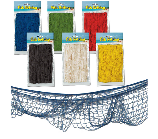 decorative fish netting for sale Pack of 12 Under the Sea Tropical Multi-Colored Fish Netting Hanging Party Decor 12'