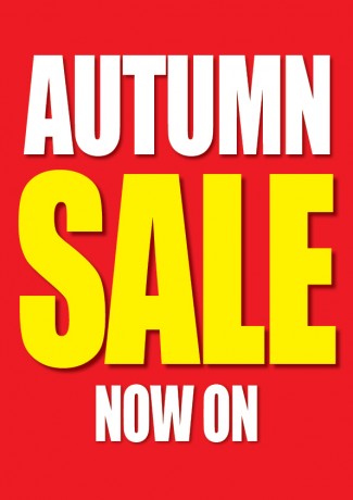 Autumn Sale Floor Stand Stanchion Sign-Poster