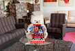 Christmas Holiday Bear with Toy Filled Wagon -Giant Enter to Win-Promotional Giveaway Item - screengemsinc
