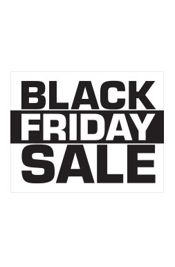 Black Friday Shelf Signs-7" W x 5.5" H-10 signs