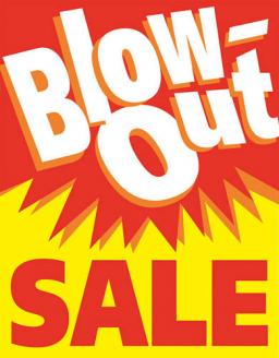 Blow-Out Sale-Retail Store Standard Posters-6 pieces