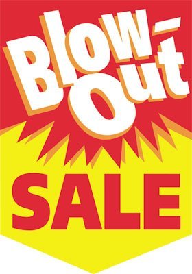 Blow-Out Sale Pennants- 14" W x 20" H -2 pieces