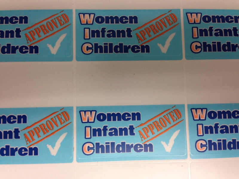 WIC Vinyl Labels-600 labels