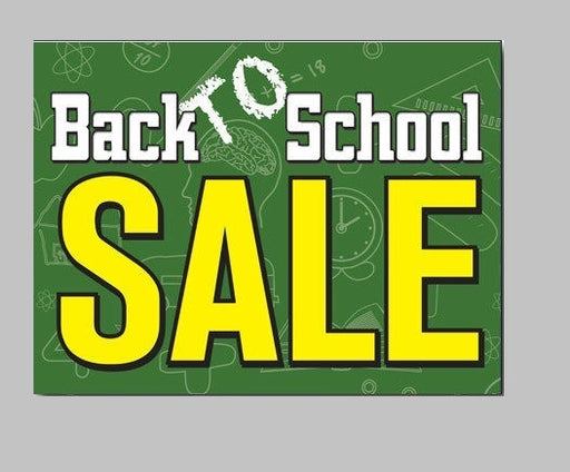 Spiral Sign Board Header Back to School Sale Insert