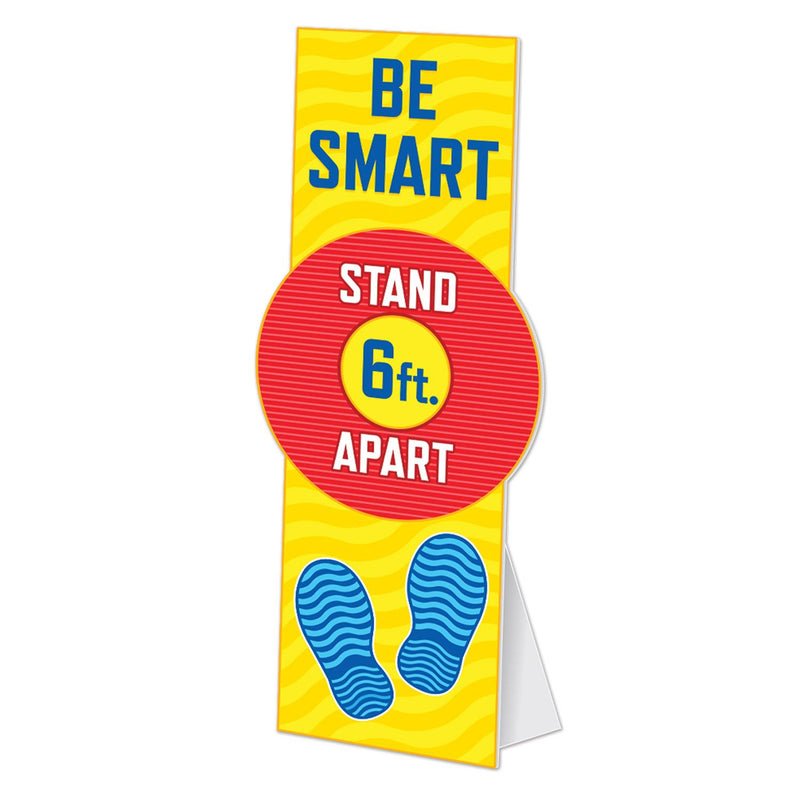Back to School Social Distancing Floor Standees- 6 pieces