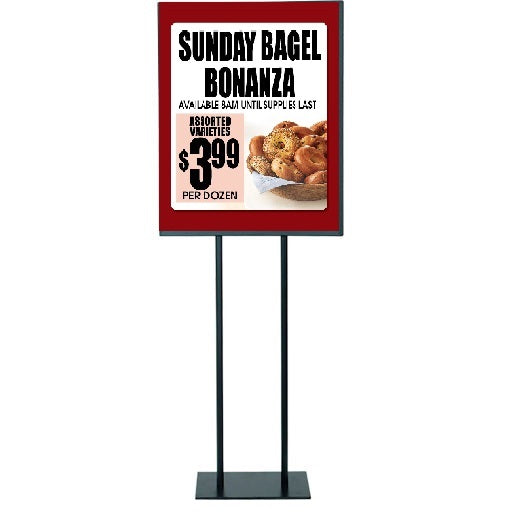 Bagel Bonanza Floor Stand Stanchion Sign