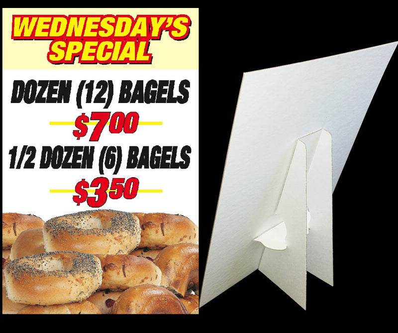 Bagel Specials Easel Sign-Countertop