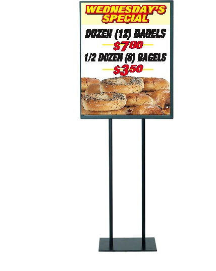 Bagel Specials Floor Stand Stanchion Sign