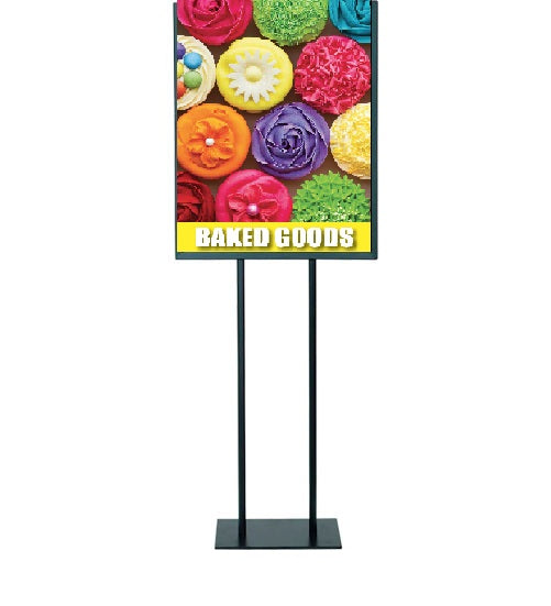 Baked Goods Floor Stand Stanchion Sign-22" x 28"