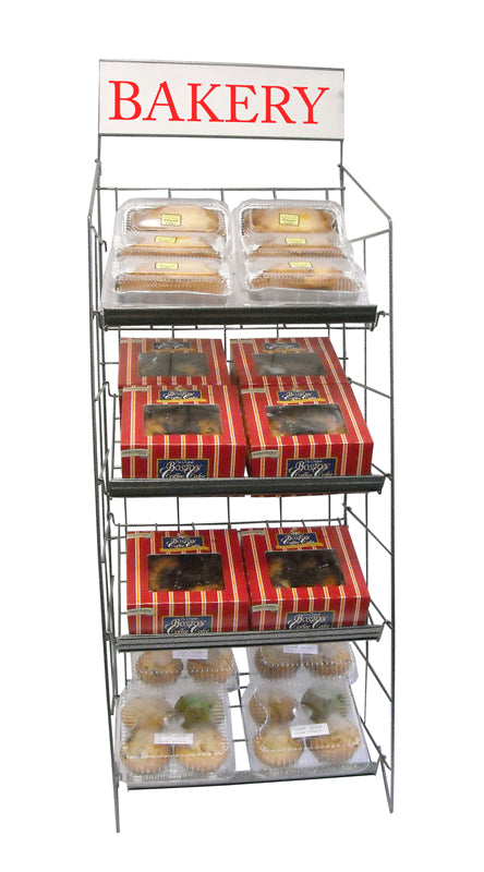Bakers Wire Display Rack with Adjustable Shelves-Light Weight