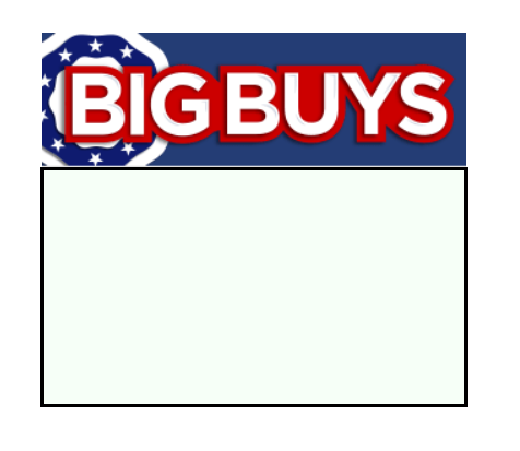 Big Buys Shelf Signs Price Cards