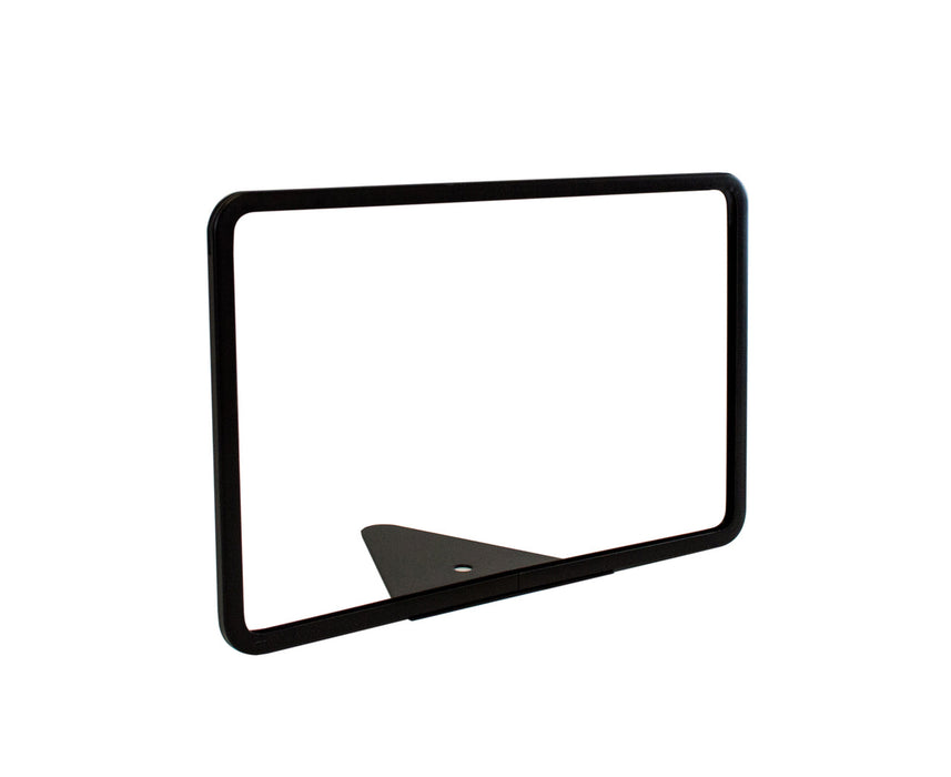 VALUE PACK! Black Metal Horizontal Sign Frame with Triangular Wedge Base - 7"W x 5"H