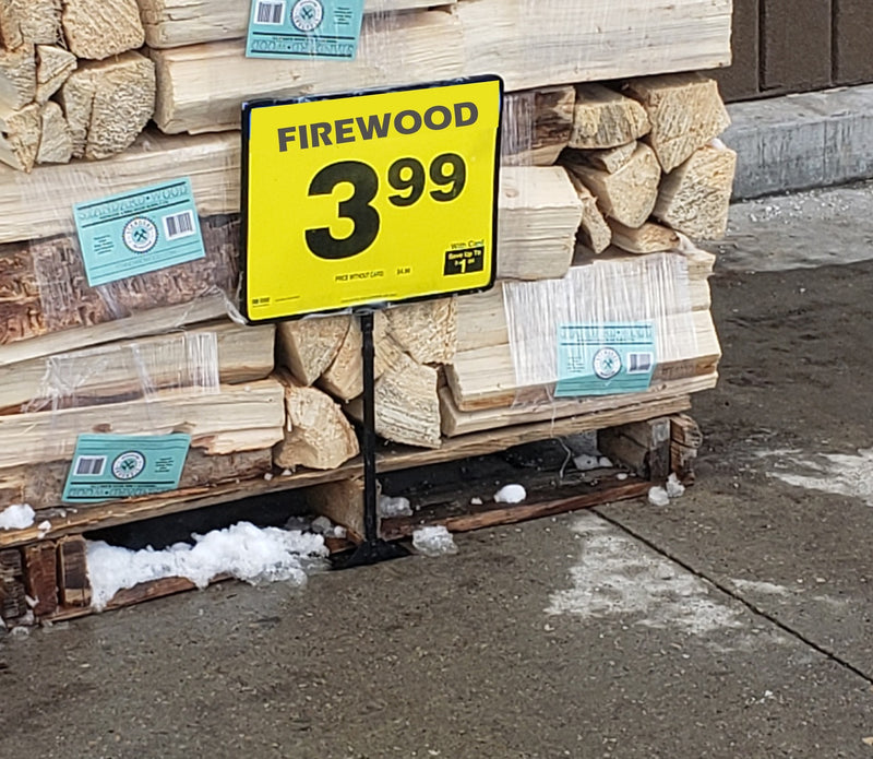 Black Metal Shovel Base Sign Frames -14" W x 11"H -10 pieces