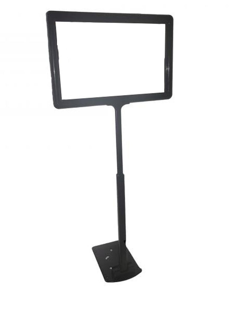 Black Plastic Shovel Base Adjustable Sign Holder Frames-11"w x 7"h-10 pieces