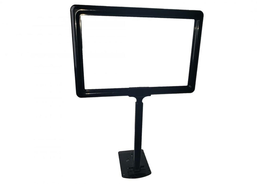 Black Plastic Shovel Base Adjustable Sign Holder Frames-11"w x 7"h-10 pieces