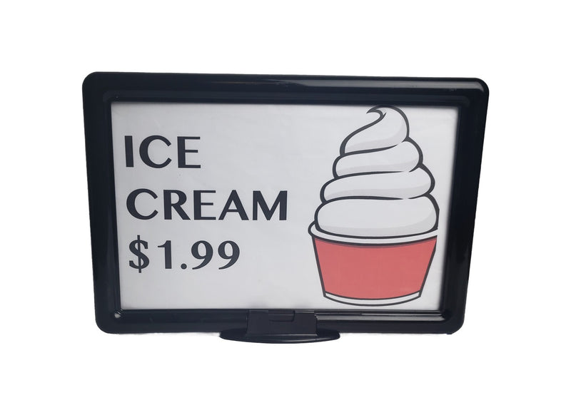 Black Plastic Shovel Base Sign Holder Frames-11"w x 7"h-10 pieces