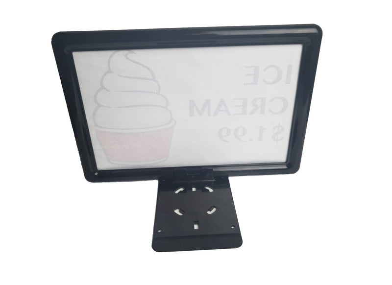 Black Plastic Shovel Base Sign Holder Frames-11"w x 7"h-10 pieces