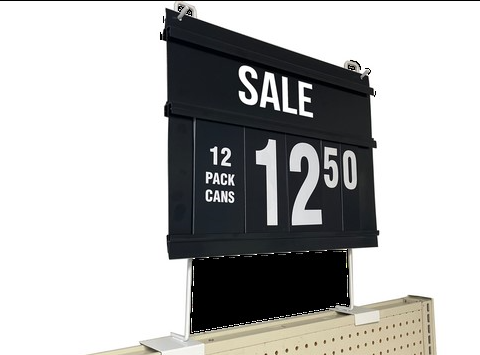 Black Spiral Sign Board & Pricing Pads Kit