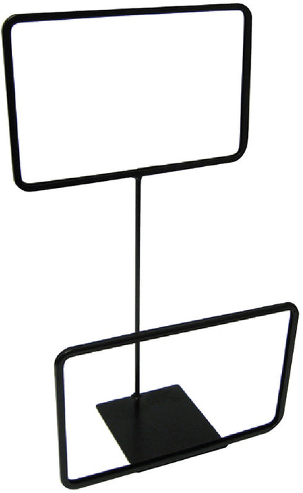 Black Double Sign Frames-Metal-11" W x 7"H- 6 pieces