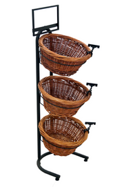 Bakery Display 3 Tier Rack & Baskets