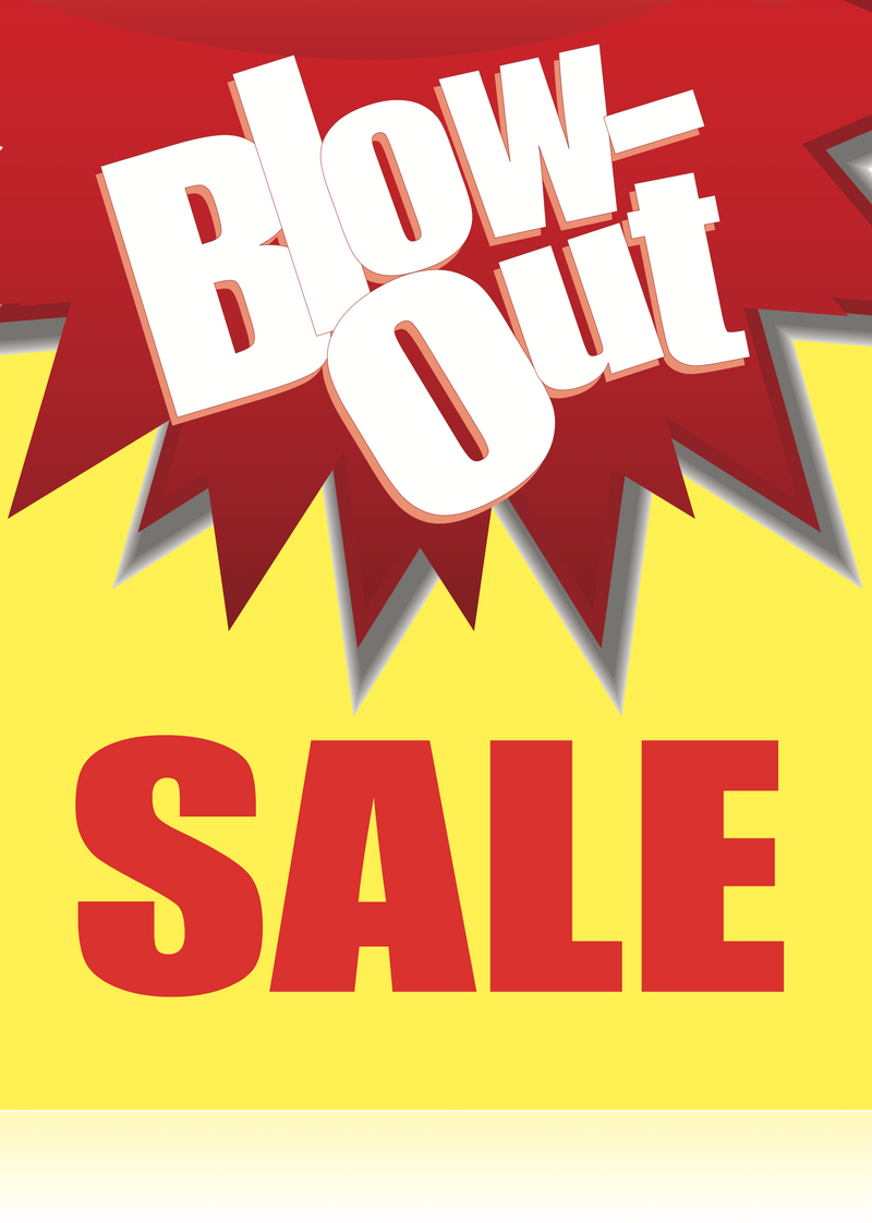 Blow-Out Sale Standard Posters-Floor Standard Posters-Value Pack
